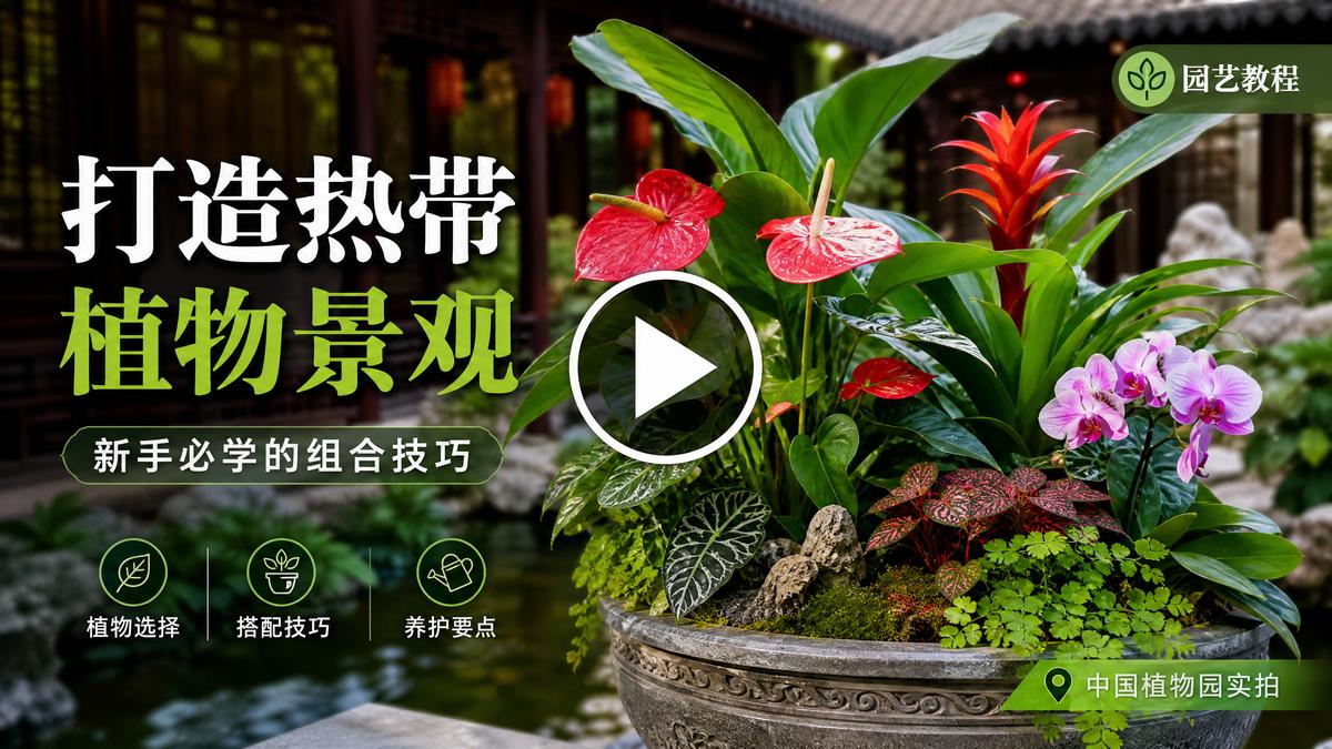 麻豆【麻豆AI赋能】AI植物视频剪辑教程演示，智能场景设计视频